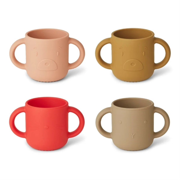 Набор силиконовых чашек Gene Silicone Cups - Apple Red/Tuscany Rose Mix